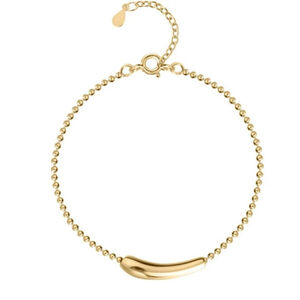 Bead Ball Bracelet | Yellow Gold‎ Plated Sterling Silver